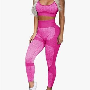Stylish Pink Women's Activewear Set